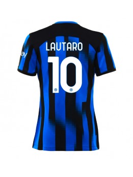Ženski Nogometna dresi replika Inter Milan Lautaro Martinez #10 Domači 2023-24 Kratek rokav